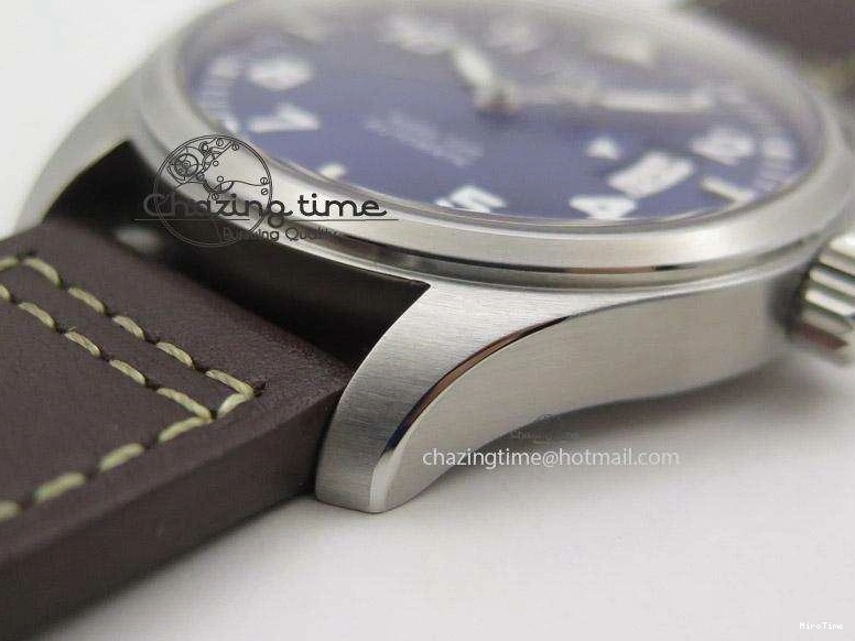 MIROTIME 0202 Mark XVII Le Petit Prince MK Maker 1:1 Best Edition SS Blue Dial On Brown Leather Strap A ComfortFit 7377